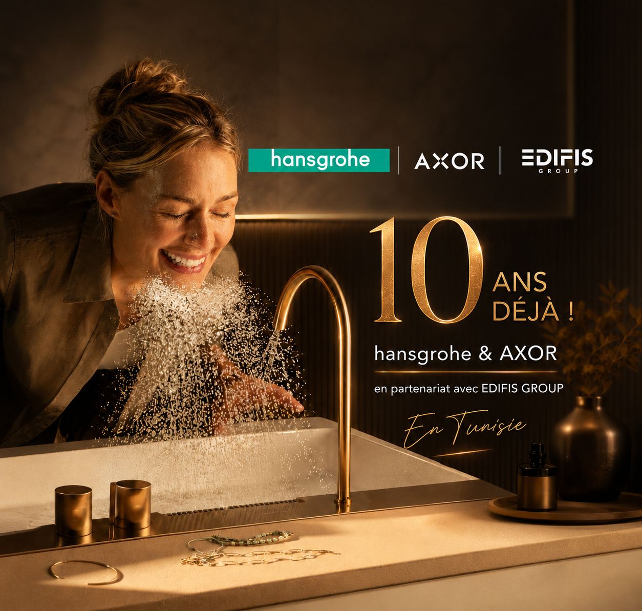 10 ans de partenariat Hansgrohe et AXOR avec EDIFIS GROUP en Tunisie